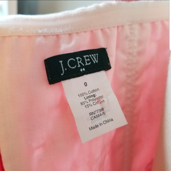 J. Crew - Fit and Flare Strapless Cotton Dress - Picture 3 of 8